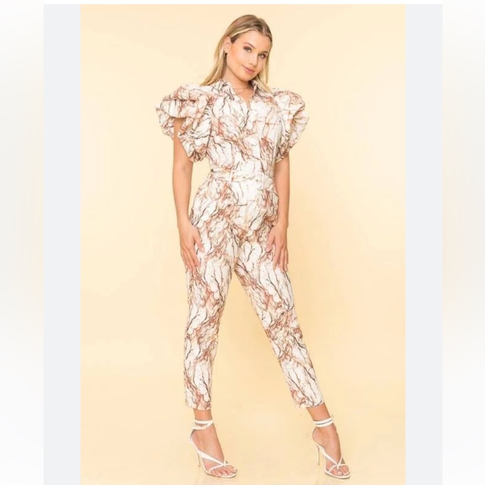 A. Peach Couture Tisha Women’s Top and Pants Set Size L